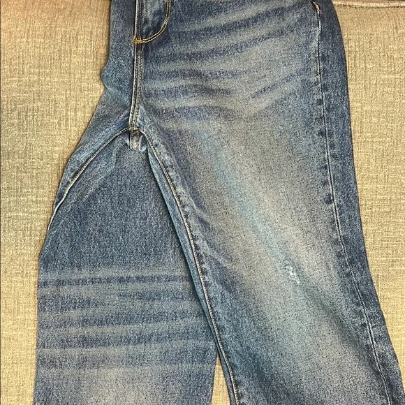 DRIFTWOOD Blue Straight Leg Jeans with Classic Fading Size 27 - Picture 6 of 10